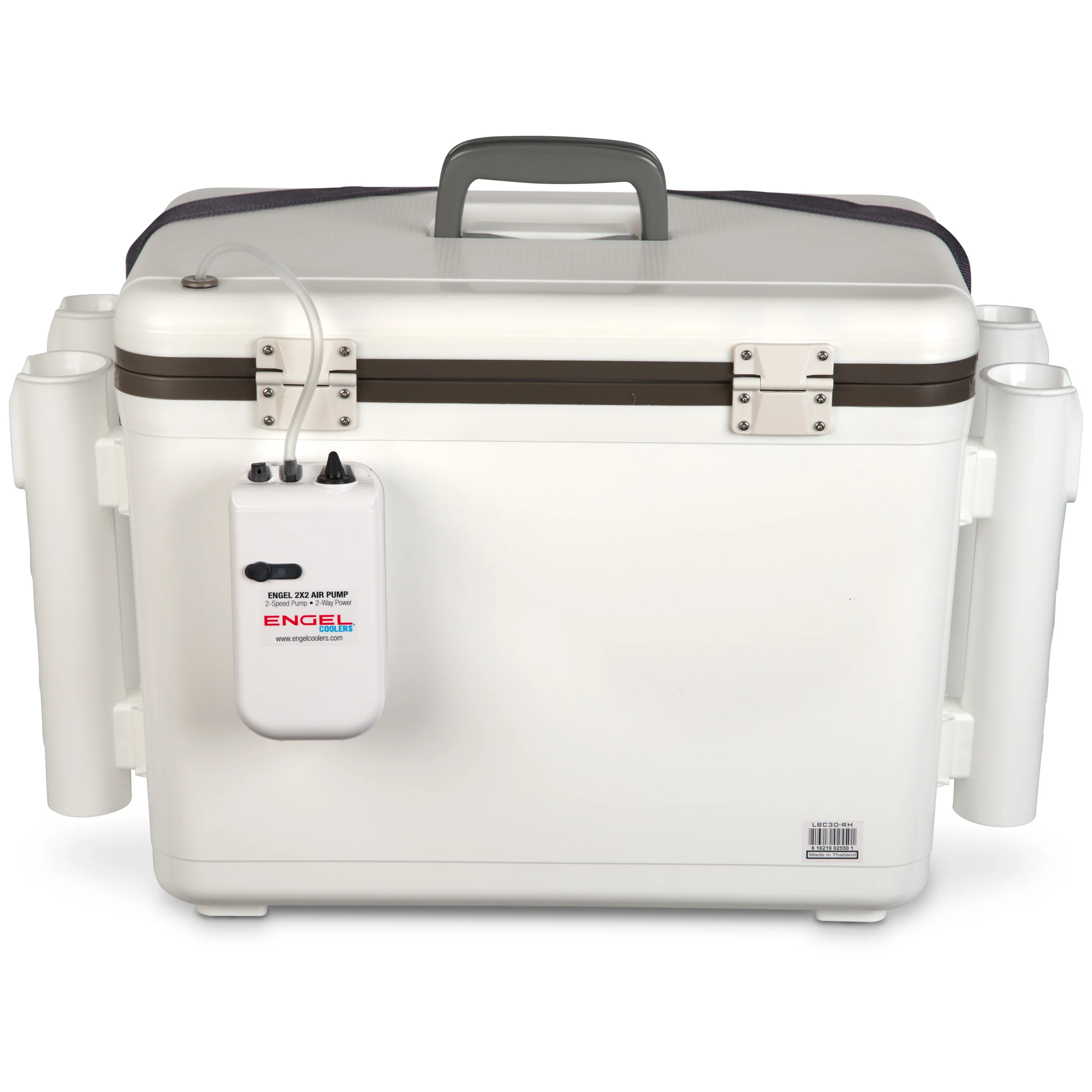 Original 30 Quart Live Bait Drybox/Cooler with Rod Holders - Image 3