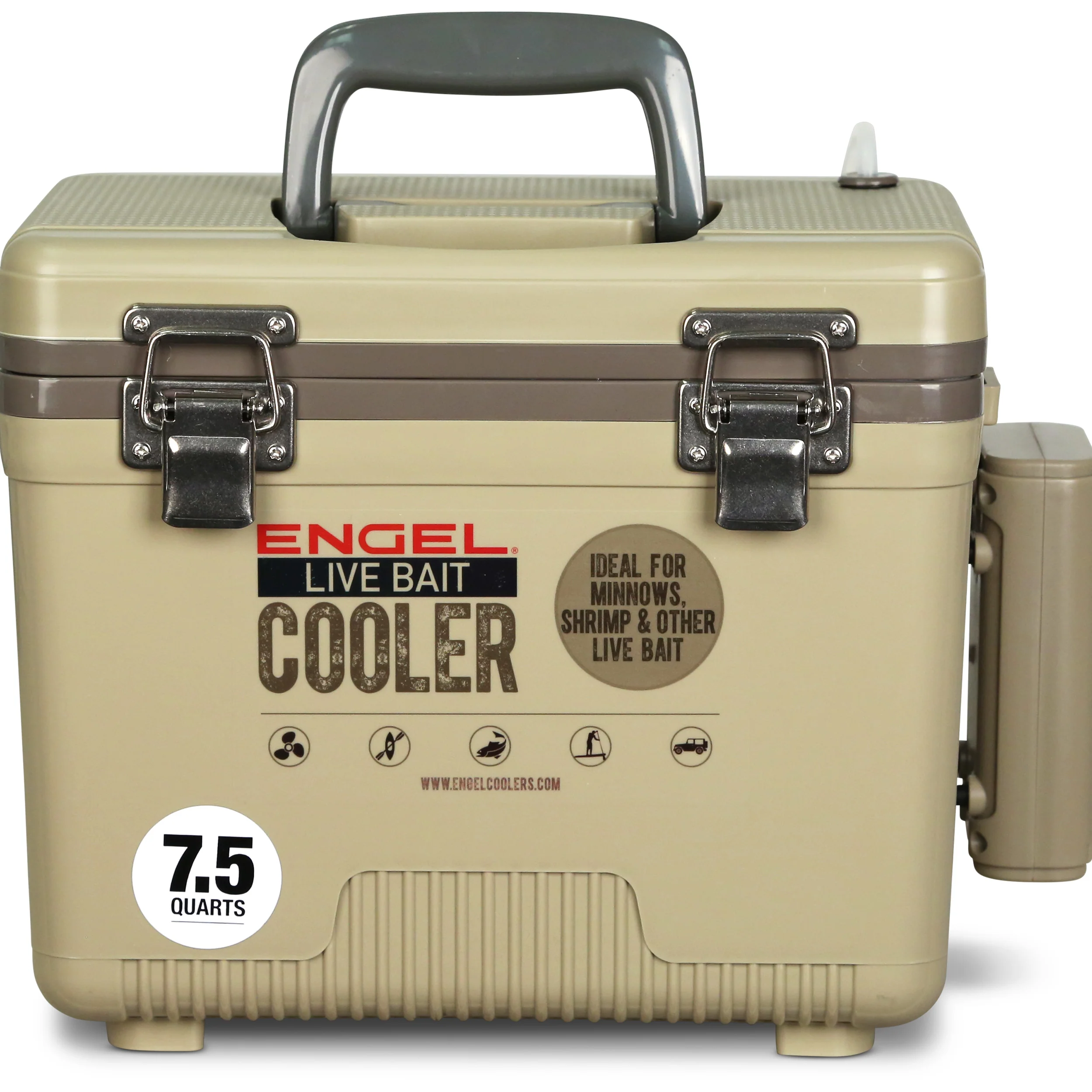 Engel 7.5Qt Live bait Pro Cooler with AP3 Rechargeable Aerator & Stainless Hardware - Image 9