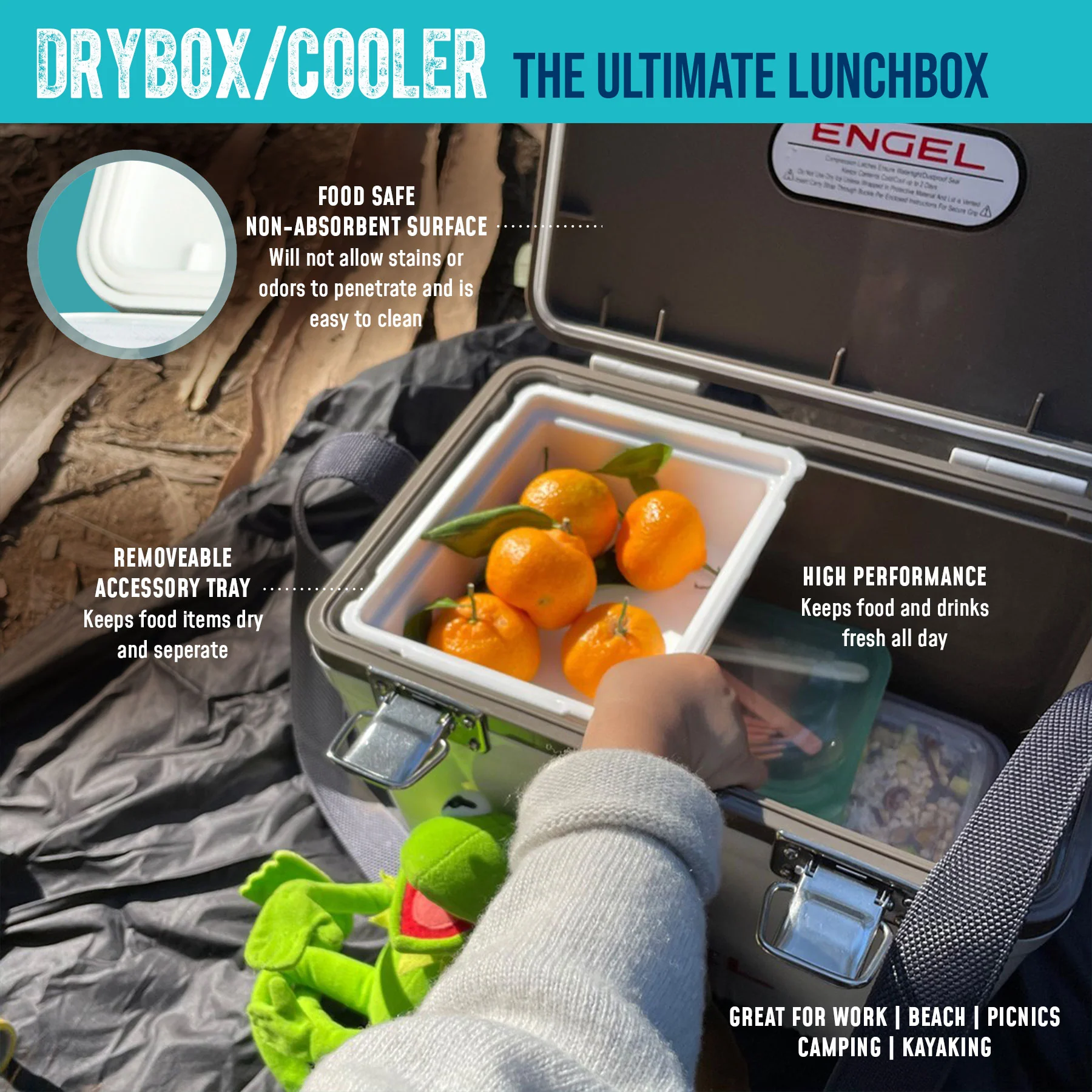 Engel 19Qt American Flag Drybox Cooler - Image 12