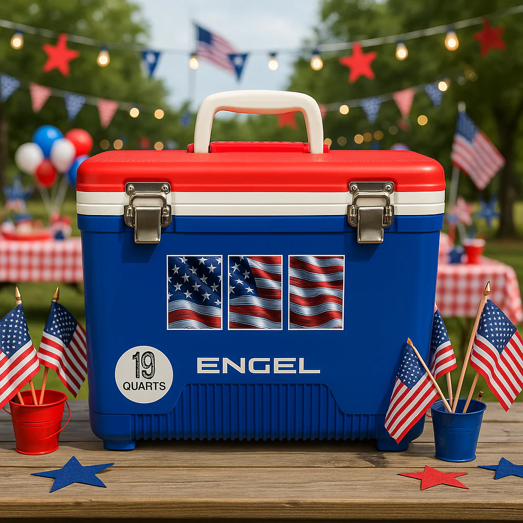 Engel 19Qt American Flag Drybox Cooler - Image 7