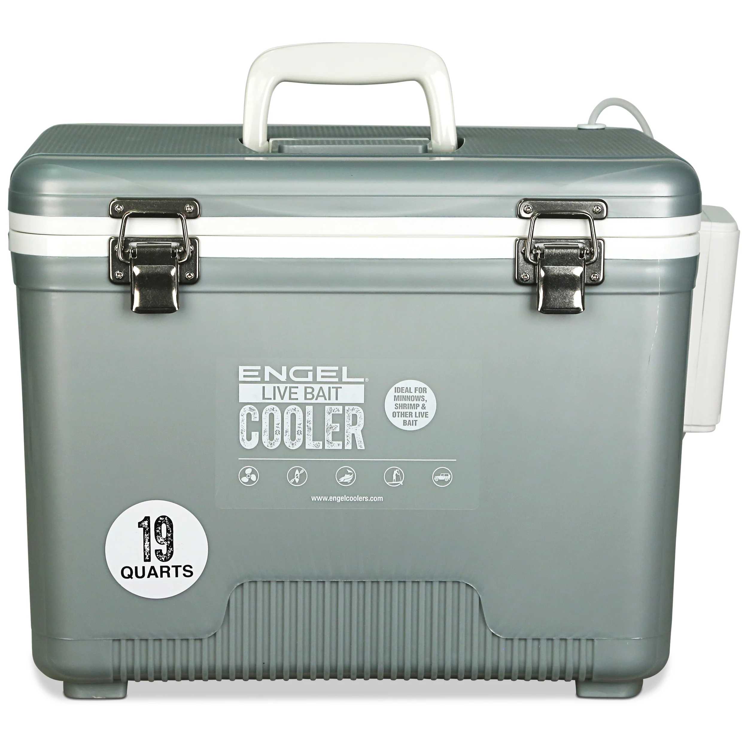 Engel 19Qt Live bait Pro Cooler with AP3 Rechargeable Aerator & Stainless Hardware - Image 11