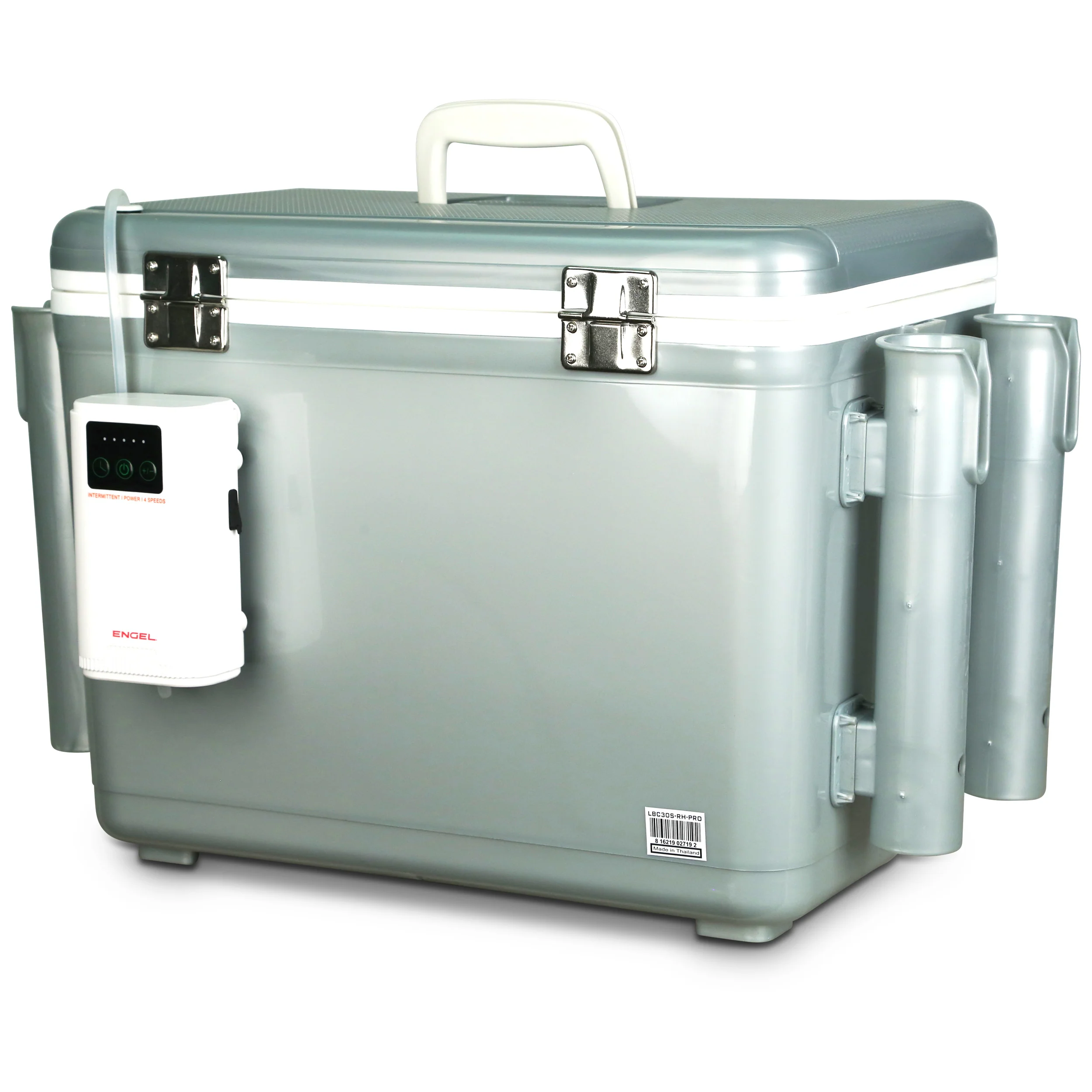 Engel 30Qt Live bait Pro Cooler with AP4 XL Rechargeable Aerator, Rod Holders & Stainless Hardware - Image 15