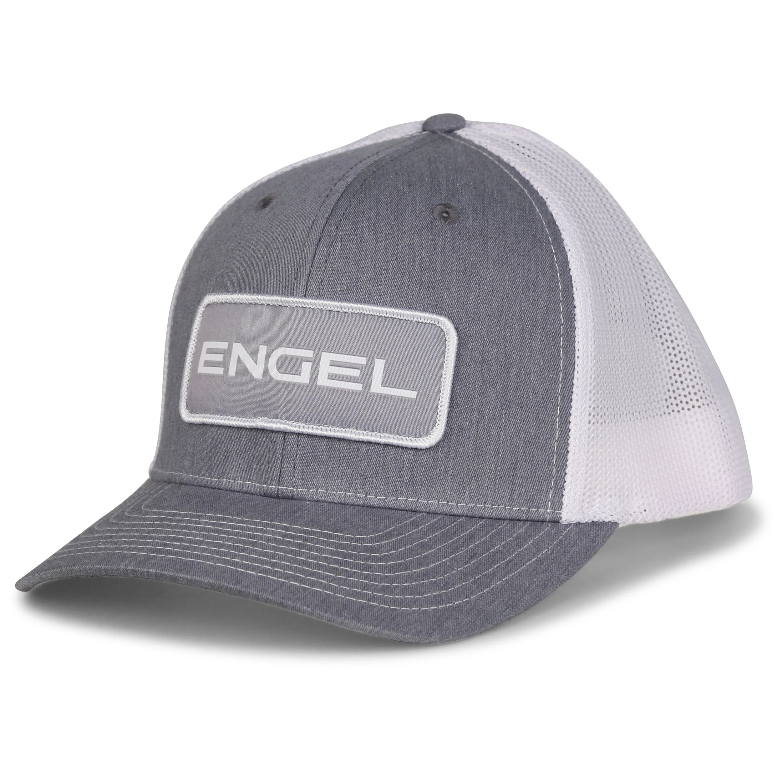 Engel Heather Grey & White 112 Trucker Cap by Richardson® - Image 4