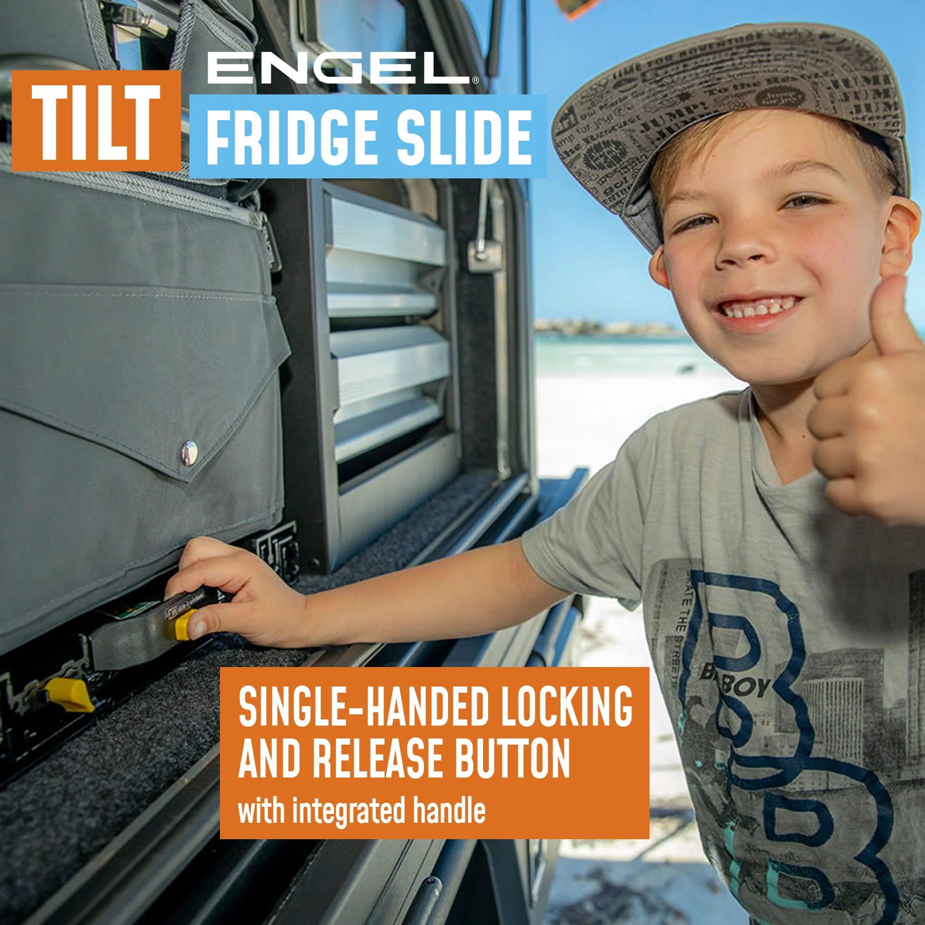 Engel Low-Profile Front-Pull Tilt Fridge Slide - Image 4
